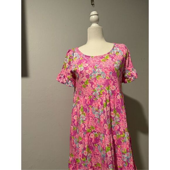 Lilly Pulitzer Jodee Floral swing short sleeve dress M - Picture 3 of 10